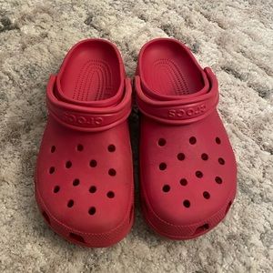 Red Crocs